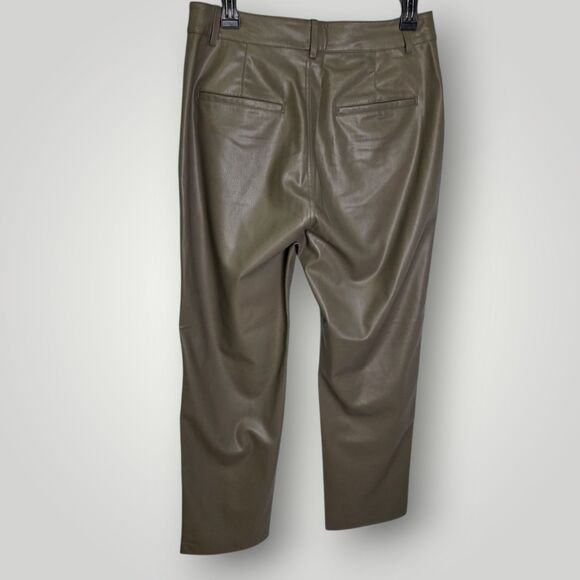 AG Adriano Goldschmied Faux Leather Pants Brown Size 28 - Picture 3 of 7